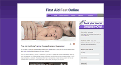 Desktop Screenshot of firstaidfirstonline.com.au